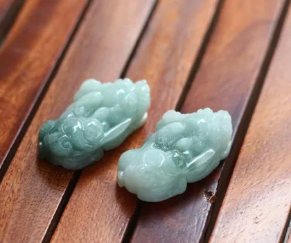 Mặt tỳ hưu phỉ thúy lớn A+++++(32,6gr)(GCN-1693) FS6642-F2-5640