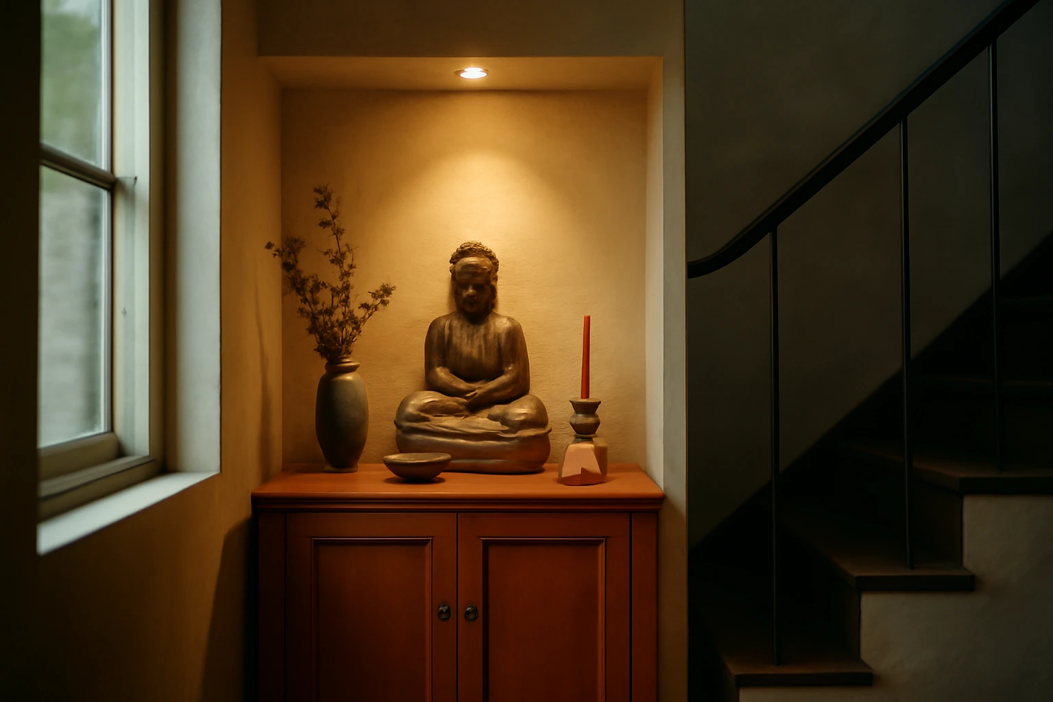 Khu thờ trong nhà phố chật: cạnh nhà vệ sinh, dưới gầm thang, trên gác lửng